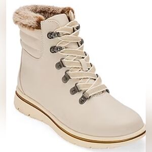 St. John's Bay Womens Hayward Flat Heel Booties 10 W